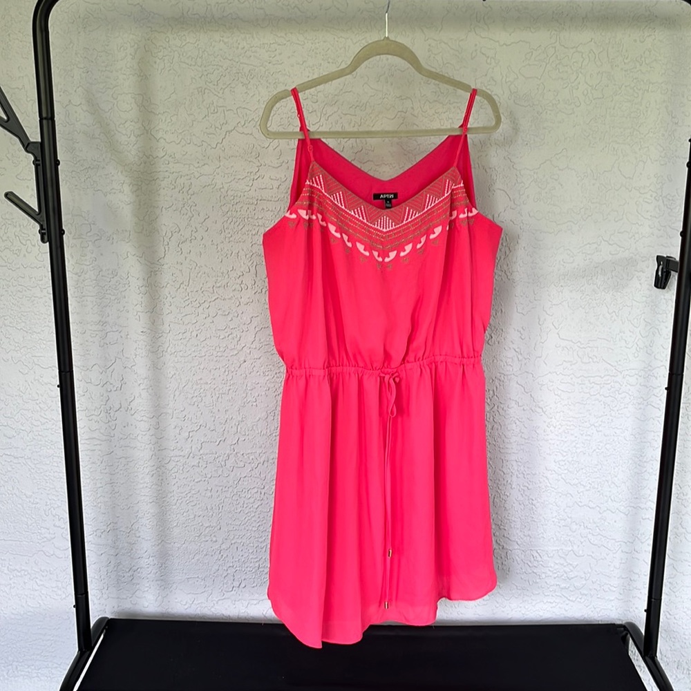 Apt. 9 Pink Womens Spaghetti Strap Dress Size XL